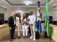 Alcalde de Jarabacoa, Joselito Abreu; Vicealcaldesa, Alba Yris Rodríguez; Ruta de la Mujer, Yaniris Espinal; y Director de Deporte, Frankie Lantigua.
