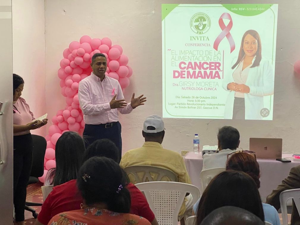 El PRI imparte conferencia “El impacto de los alimentos en el cancer de mama”.