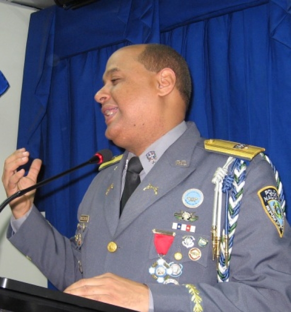 El vocero de la policía Máximo Báez Aybar