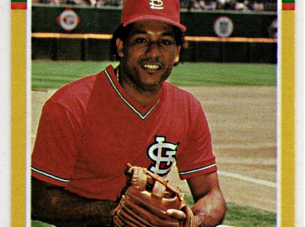El petromacorizano Joaquín Andújar vistiendo el uniforme de los Cardenales de San Luis. 