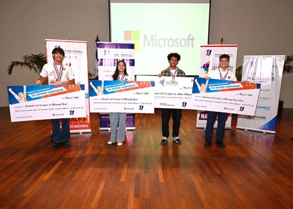 La competencia nacional de selección se realizó en el campus de la Pontificia Universidad Católica Madre y Maestra (PUCMM), en Santiago, donde participaron estudiantes de distintas instituciones educativas integradas a programas de certificación internacional en tecnologías y competencias digitales.