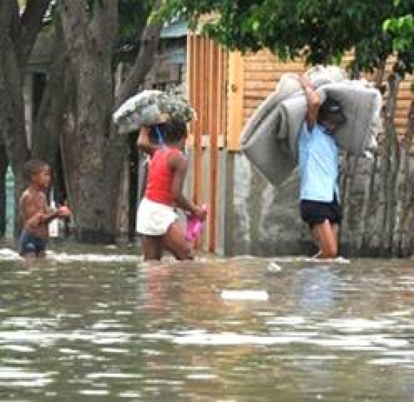 Inundaciones por fuertes lluvias en Montellano