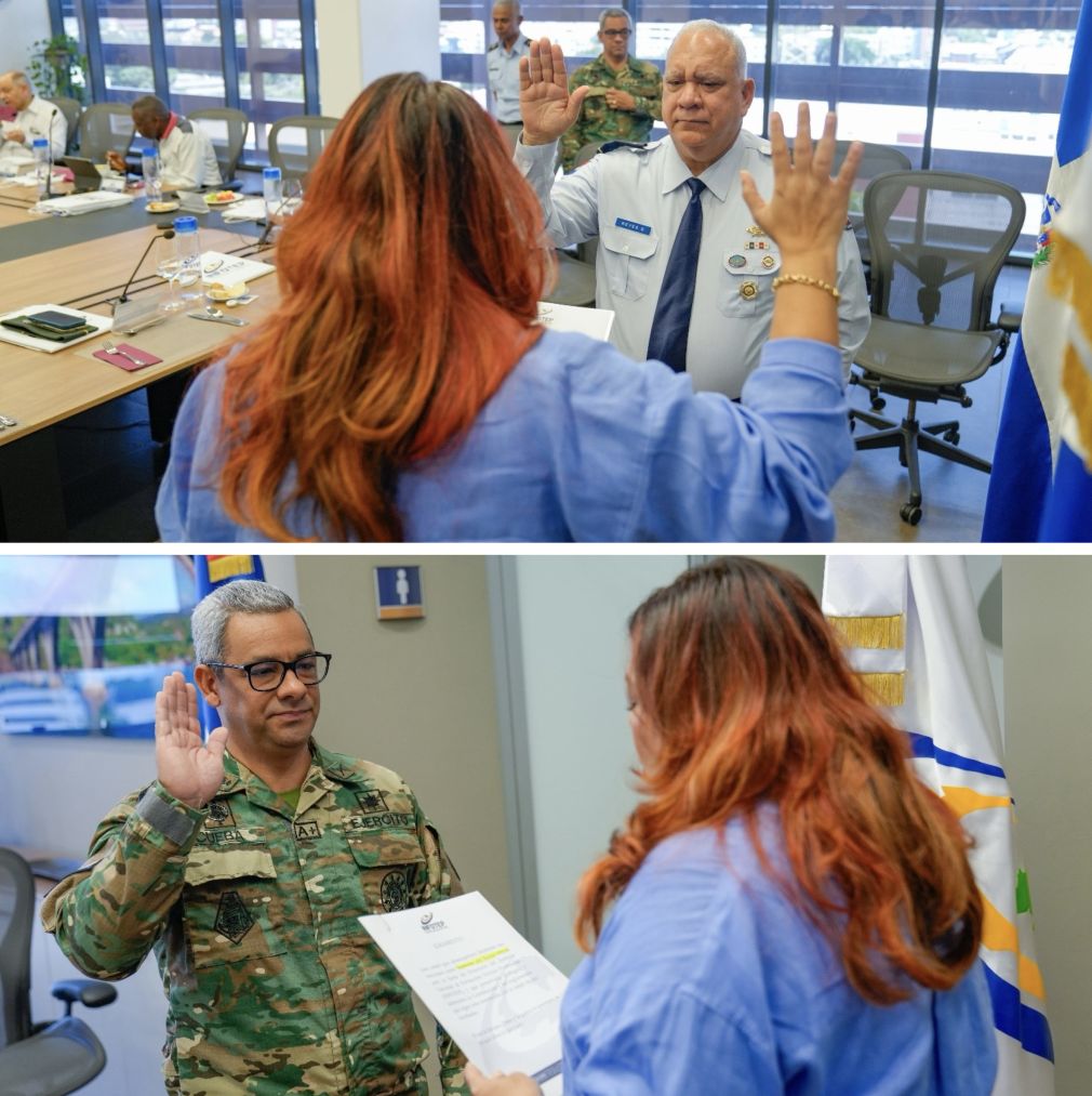 Coronel José R. Reyes Suárez, FARD, y Teniente Coronel José Cueba Durán, ERD.