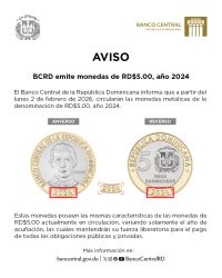La moneda estará disponible a partir del 2 de febrero. 