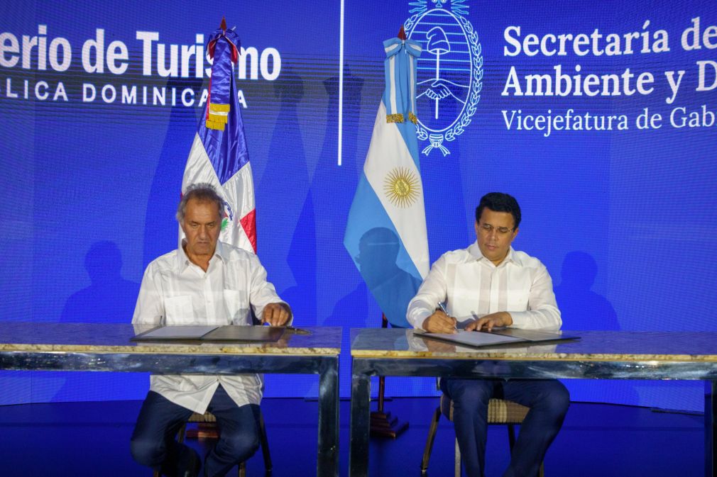 Daniel Scioli y David Collado.