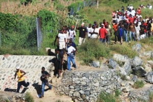 Inmigranes haitianos.