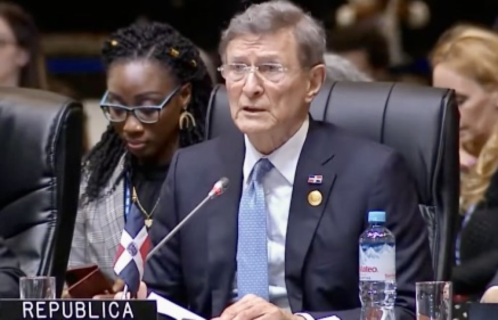 El canciller, Roberto Álvarez, expone ante la OEA.
