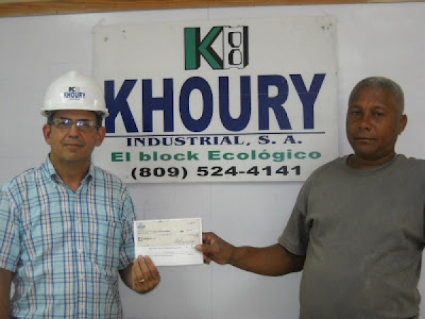 Khoury Industrial contribuye con patronales de Cabral