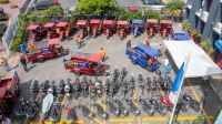 El alcalde expresó que las 60 motocicletas puestas en funcionamiento mejorarán aún más las atenciones a los ciudadanos de SDN.