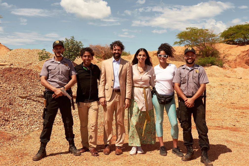 Los actores protagónicos, el director de Jonás, la primera coproducción domínico-marroquí, cuyo rodaje ha sido finalizado en locaciones de ambos países.