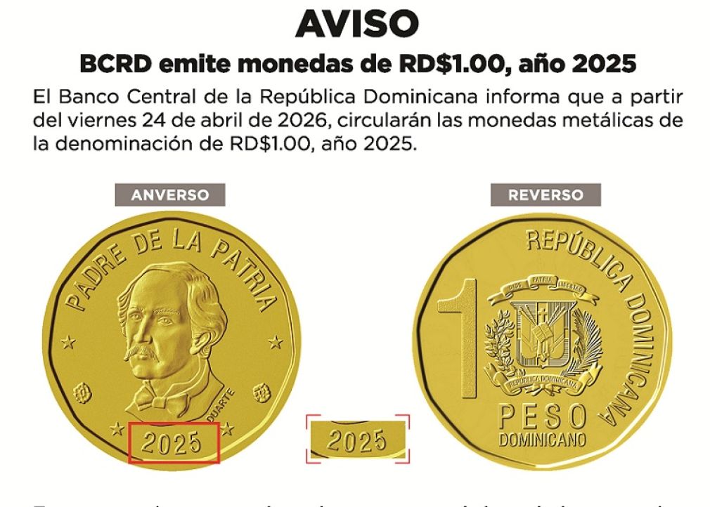Esta nueva moneda empieza a circular desde este 24 de abril.