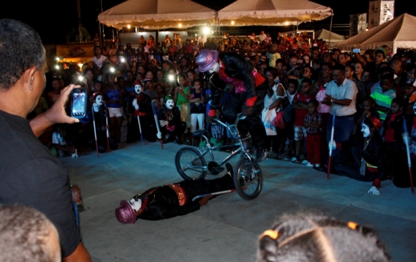 Este fue uno de los momentos más emocionantes de la presentación del grupo de teatro Cahrly Chaplin de Nizao en la provincia Peravía