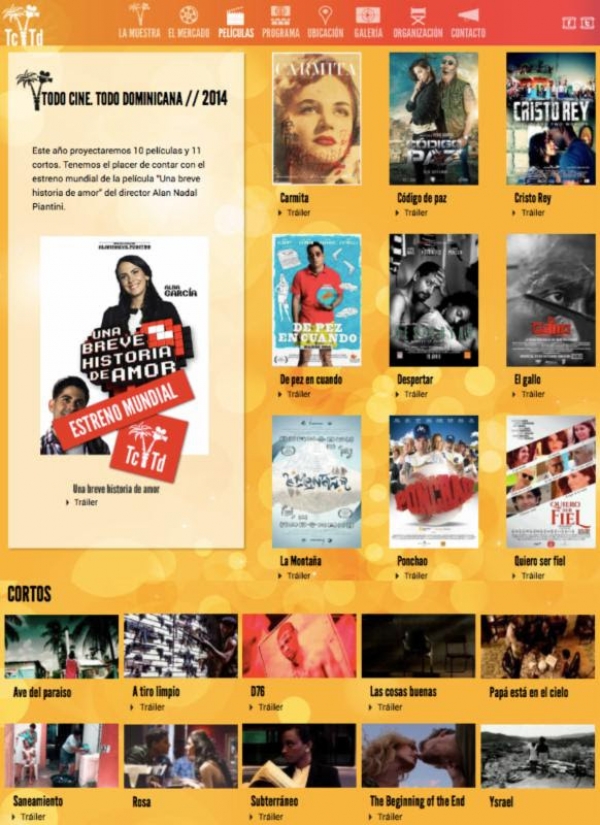 La III muestra y mercado de cine Dominicano en Madrid 2014