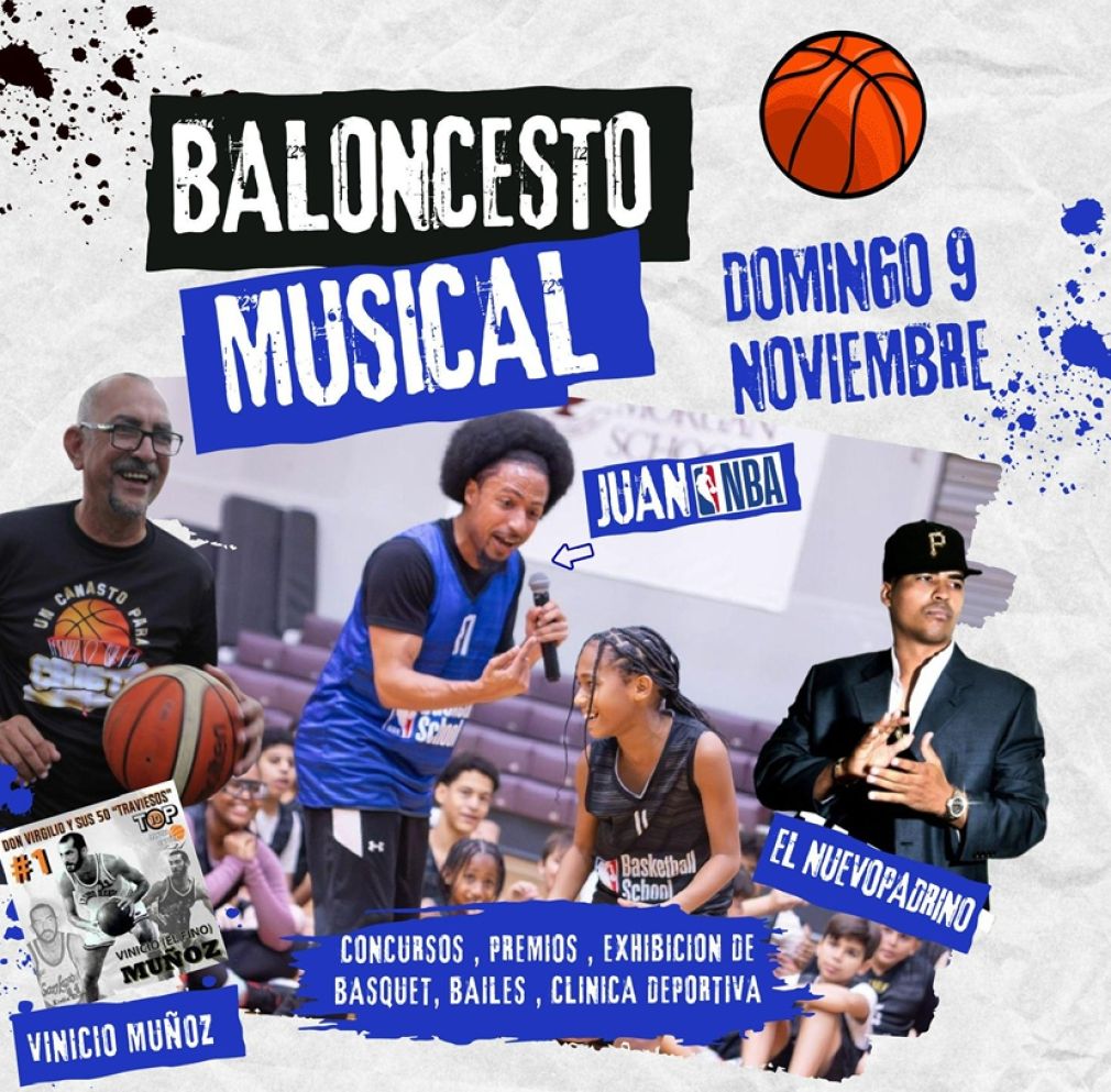 Baloncesto Musical será celebrado el domingo 9 de noviembre a las 3:00 de la tarde.