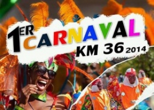 Todo esta listo para el carnaval Km 36 de Boca Chica