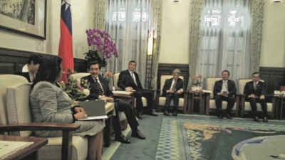 La presidente del Senado de la República, Cristina Lizardo, recibe a la delegación de China Taiwan.