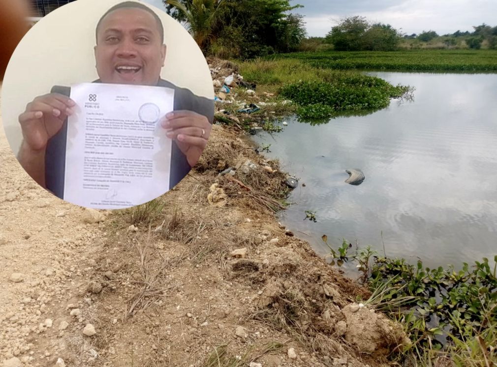El alcalde de El Pueblecito denuncia extracción ilegal en Río Blanco y alerta sobre daños ambientales. Según la denuncia, los agregados extraídos estarían siendo utilizados en trabajos de construcción de un muro en el Río Nigua.