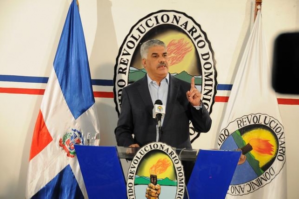 Miguel Vargas Maldonado, presidente del Partido Revolucionario Dominicano, PRD.