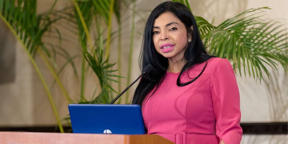 Foto de la magistrada Yenni Berenice Reynoso, directora de persecución de la Procuraduría General de la República.