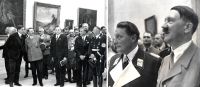 Adolf Hitler conversa con el barón August von Finck (izquierda) en la “Casa del Arte Alemán” de Múnich, el 18 de julio de 1937. En la misma jornada, Hitler y Hermann Göring recorren la “Gran Exposición de Arte Alemán” (Große Deutsche Kunstausstellung). Fotografías publicadas por Süddeutsche Zeitung.