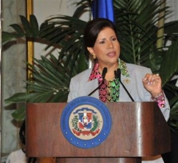 La vicepresidenta Margarita Cedeño de Fernández. 