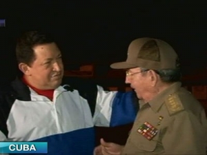 Chávez arribó a Cuba para someterse a intervención quirúrgica