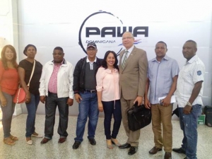 La delegación de FEDODIM que viajó hoy a Puerto Rico.