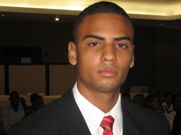 Yeufresi Antonio Rufino Gómez, vocero de la Red de Jóvenes de Santo Domingo Norte.