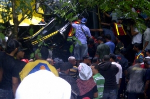 Muere chofer de Caribe Tours en accidente carretera Jarabacoa-La Vega