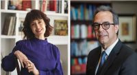 Irene Vallejo y José Mármol. Foto suministrada por el Festival Mar de Palabras.