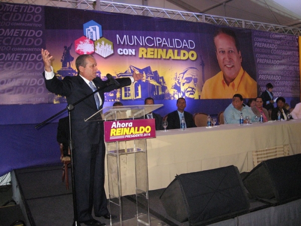 El candidato presidencial Reinaldo Pared Pére, proclamó durante el acto que en su gestión, la municipalidad emprenderá su verdadero desarrollo, porque son ellos, la cara de la sociedad dominicana
