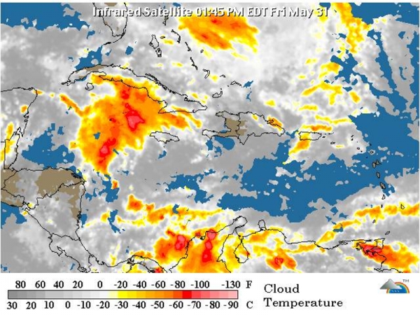 Lluvias se mantendrán durante el fin de semana