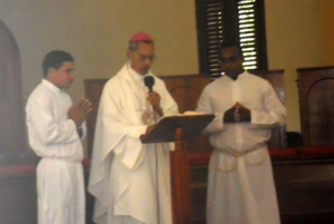 El Obispo de la diócesis de Barahona, Monseñor Rafael Leonidas Felipe Núñez.