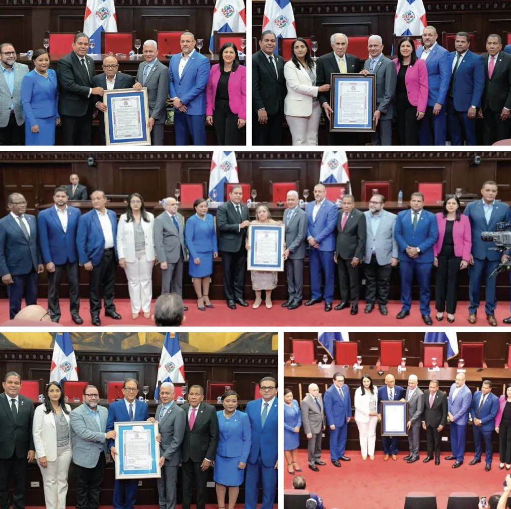 Los certificados de reconocimientos fueron entregados en un solemne acto realizado en el Salón de la Asamblea Nacional, encabezado por el presidente del Senado, Ricardo de los Santos.
