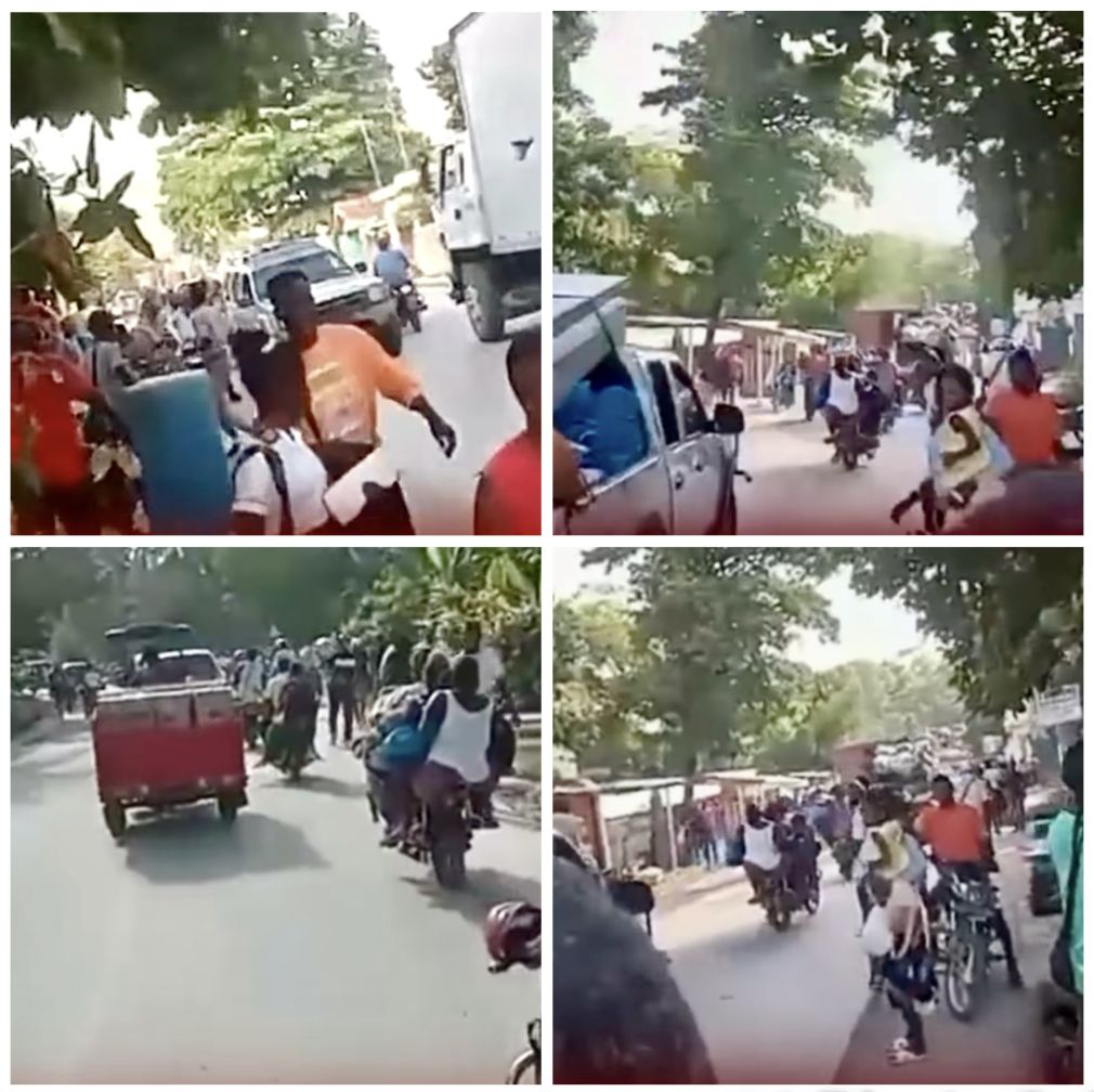 Haitianos a pie, en motocicletas y vehículos ingresaron desesperados a territorio dominicano.